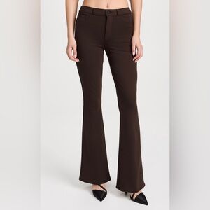 L’Agence Marty Brown Flared Pants High Rise 26 Chocolate Brown BNWT